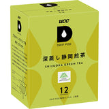 UCC DRIP POD ドリップポッド 深蒸し静岡煎茶 12個入【KEURIG(キューリグ)ではご利用頂けません】